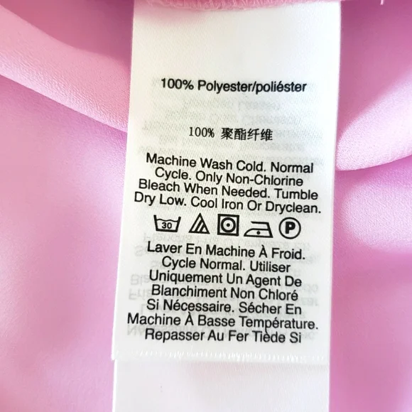 DKNY Pink Lavender Short-Sleeve Blouson Top--XL - Picture 11 of 12